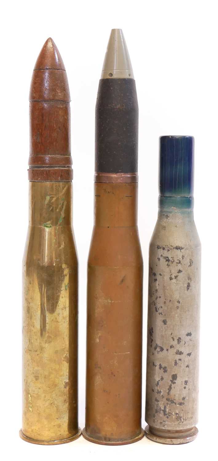 Lot 369 - Three inert shells,