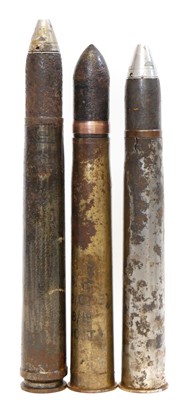 Lot 143 - Three inert German WWII 3.7cm rounds