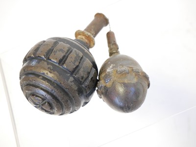 Lot 127 - Two inert German WWI grenades
