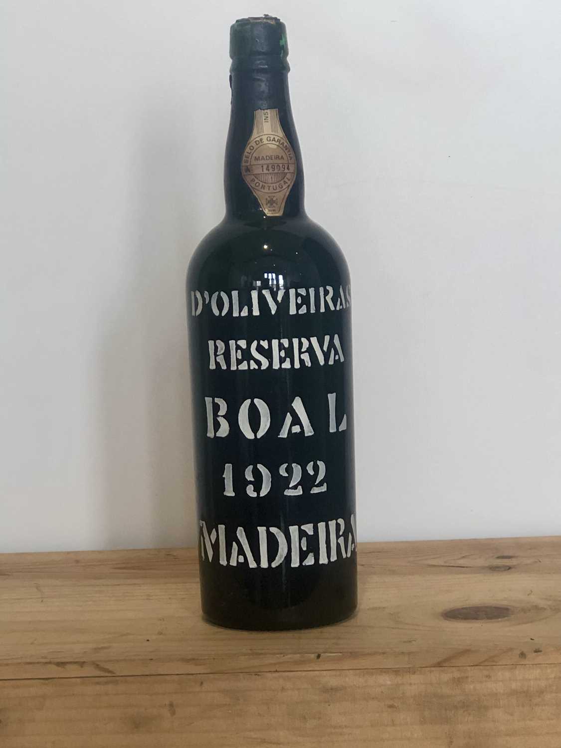 Lot 84 - 1 Bottle D’Oliveira’s Reserve Boal Madeira Vintage 1922 (i/n)