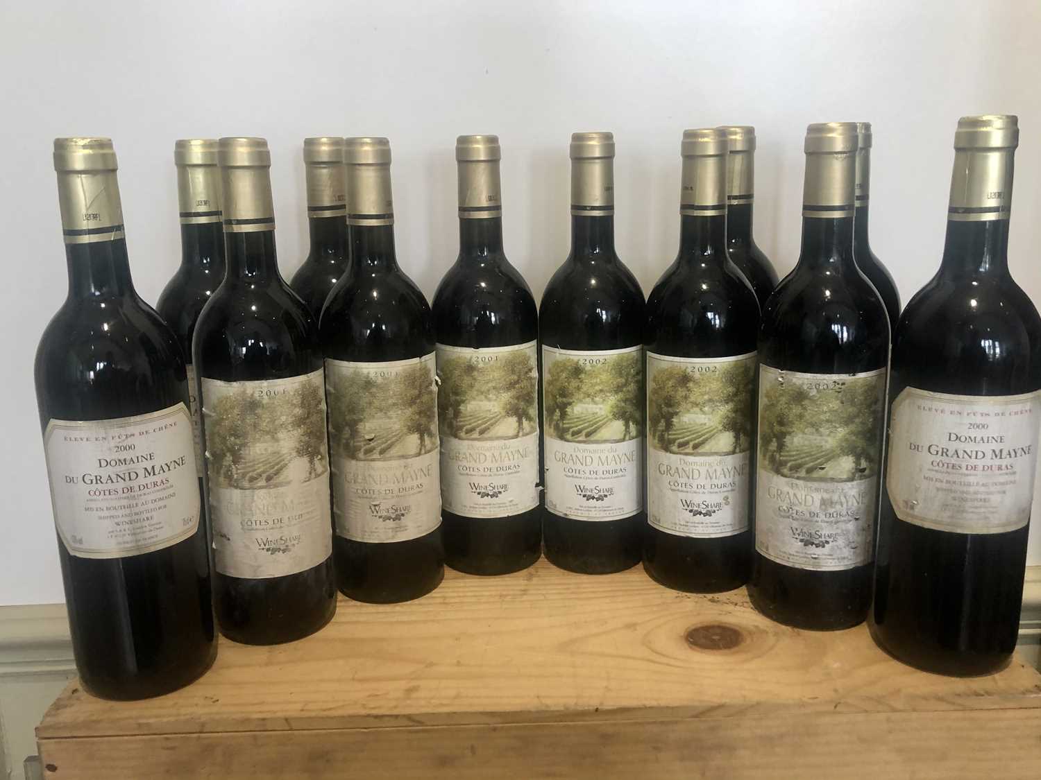 Lot 5 - 12 Bottles Domaine du Grand Mayne Cotes de Duras of three consecutive vintages