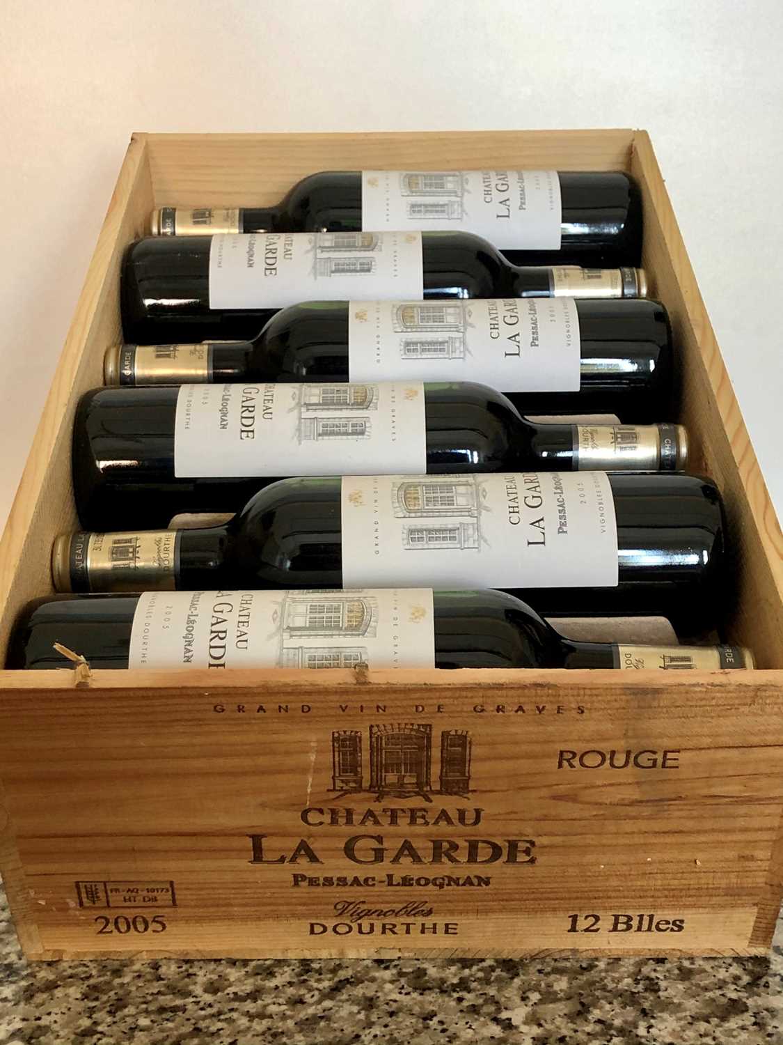Lot 12 - 12 Bottles (in OWC) Chateau La Garde Rouge Pessac-Leognan Grand Vin de Graves 2005