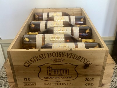Lot 38 - 12 Bottles (in OWC) Chateau Doisy-Vedrines Grand Cru Classe Sauternes 2003