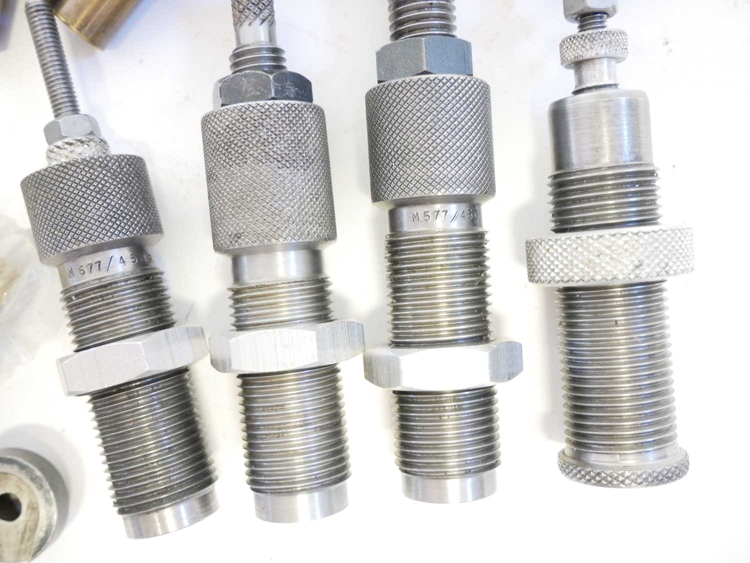 Lot 571 .577450 Martini Henry dies and cases