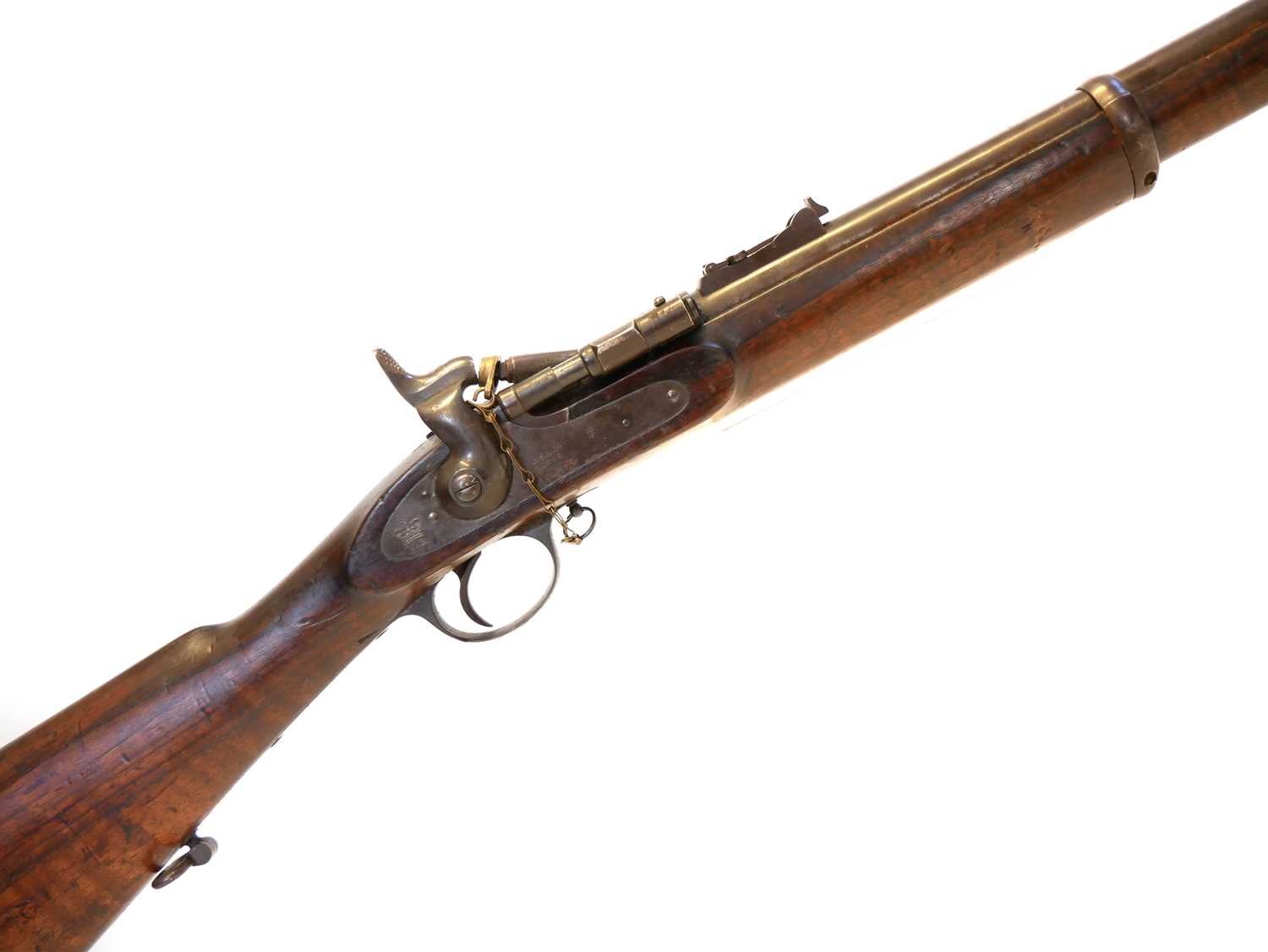 Snfer Rifle Lot 286 - BSA two band .577 Snider rifle,