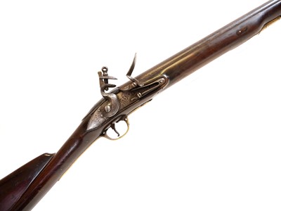 Lot 295 - Short land pattern .750 Brown Bess musket with Irish marks