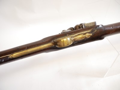 Lot 295 - Short land pattern .750 Brown Bess musket with Irish marks