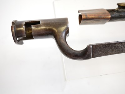 Lot 106 - Musket socket bayonet by G&E Roe