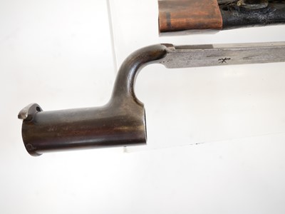 Lot 106 - Musket socket bayonet by G&E Roe