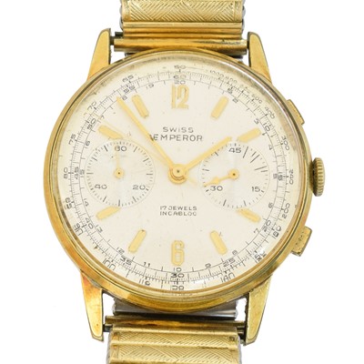 Lot 192 - A Swiss Emperor manual wind chronograph wristwatch