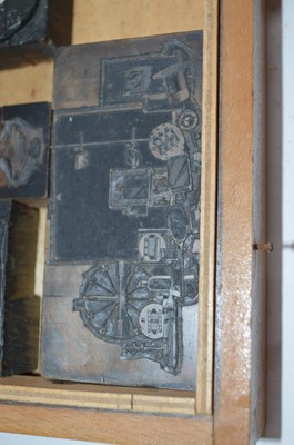 Lot 139 - Box of Copper and Zinc Printing Plates and Wood Engraving blocks