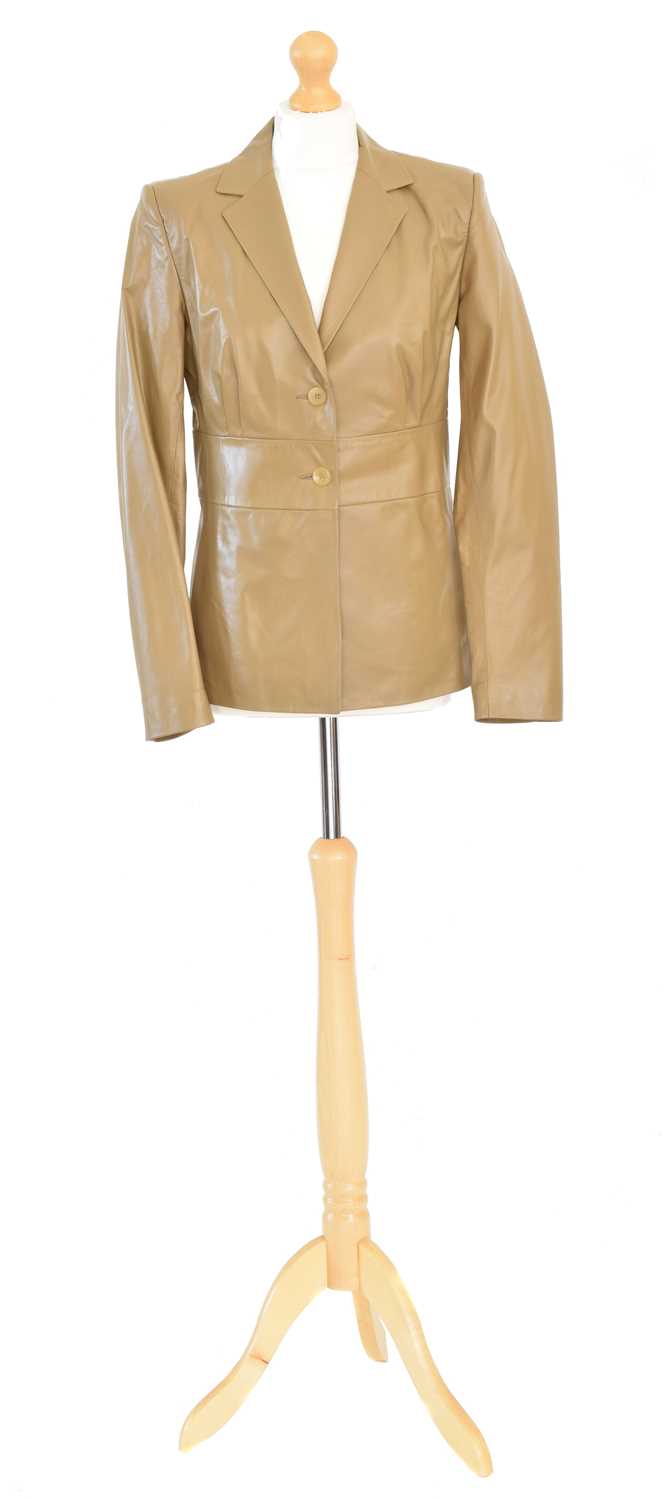 Lot 76 - A Markus Lupfur leather jacket