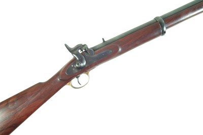 Lot 463 - Indian percussion 12 bore .719 Enfield type carbine / shotgun LICENCE REQUIRED
