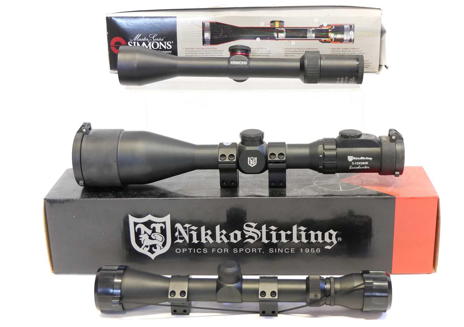 Lot 545 - Three rifle telescopes