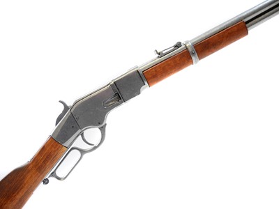 Lot 370 - Denix replica of a Winchester 1866 lever action saddle ring carbine