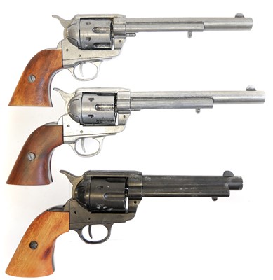 Lot 372 - Three replica revolvers.
