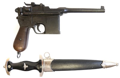 Lot 374 - Denix replica C96 Mauser Broomhandle LICENCE REQUIRED