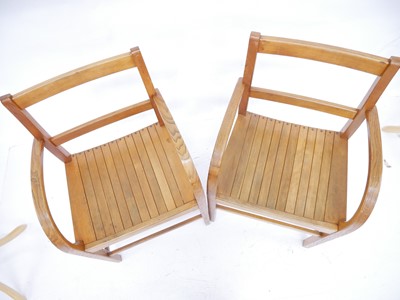 Lot 262 - Two Air Ministry stamped Dancer and Hearne Bros bent wood chairs