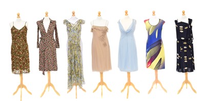Lot A selection of designer dresses