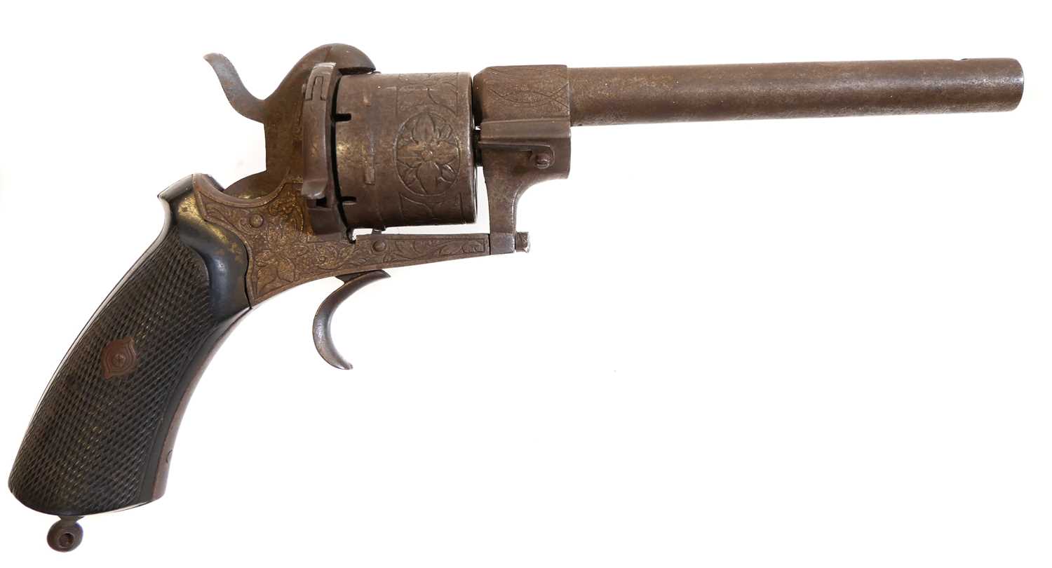Click A Revolver Lot 239 - 11mm pinfire revolver