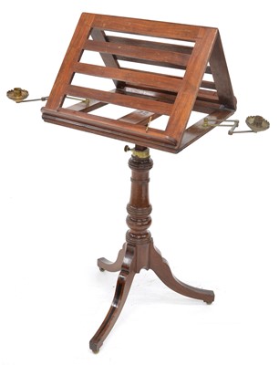 Lot 336 - Early 19th-century mahogany music stand