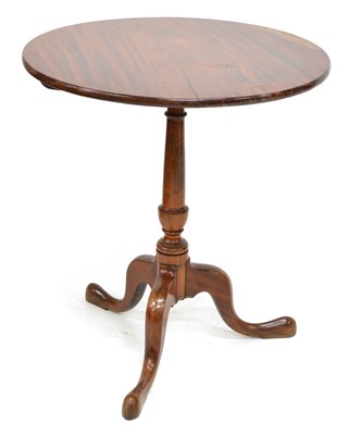 Lot 396 - George III mahogany occasional table