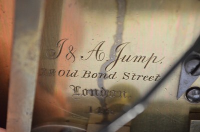 Lot 345 - J & A Jump, Old Bond Street, London, bracket clock