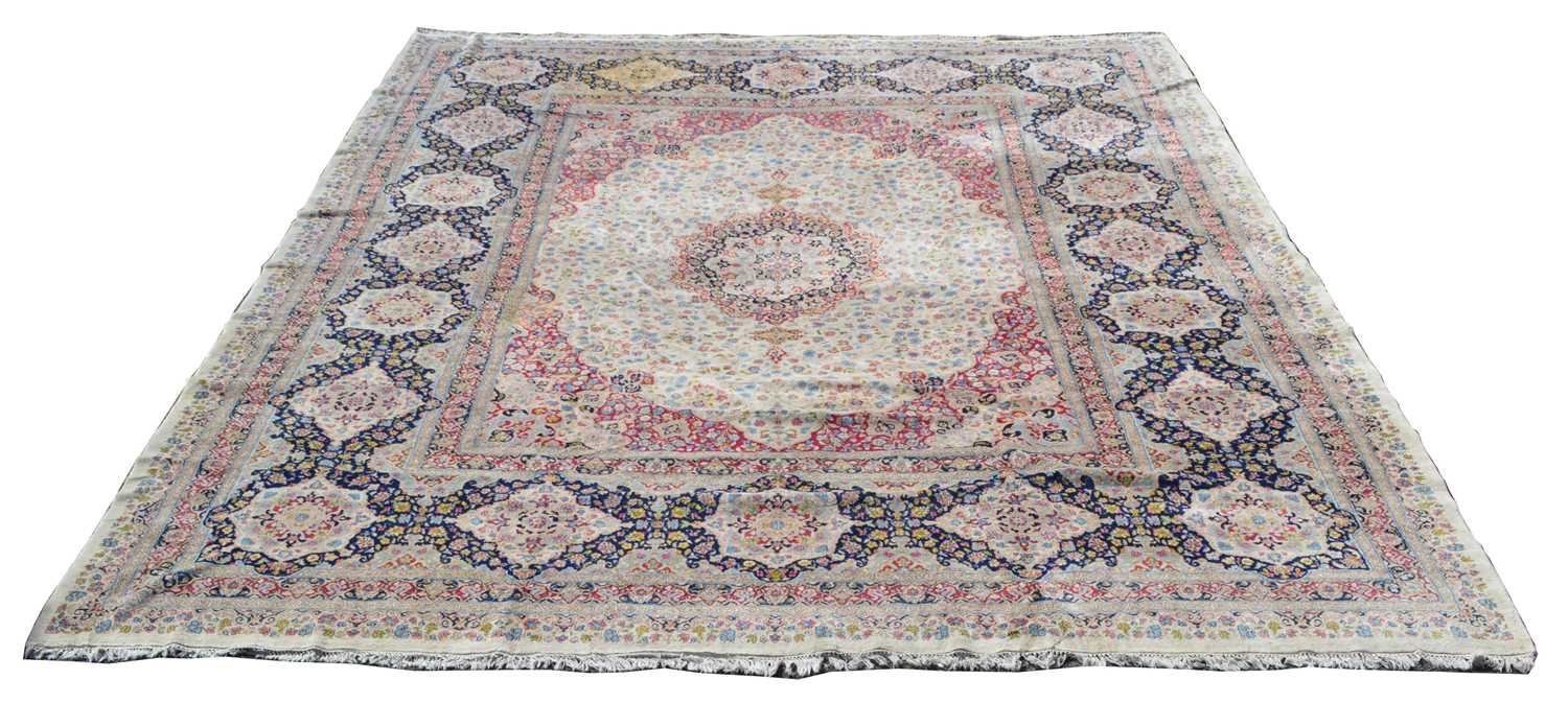 Lot 387 - Kirman carpet