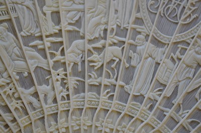 Lot 294 - Chinese Carved Ivory Fan