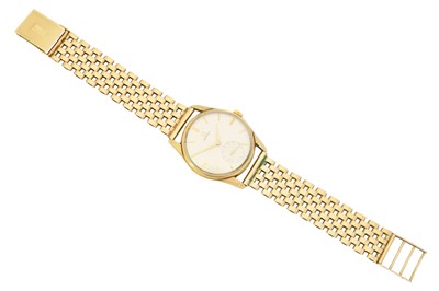 Lot 184 - A 9ct gold Omega watch