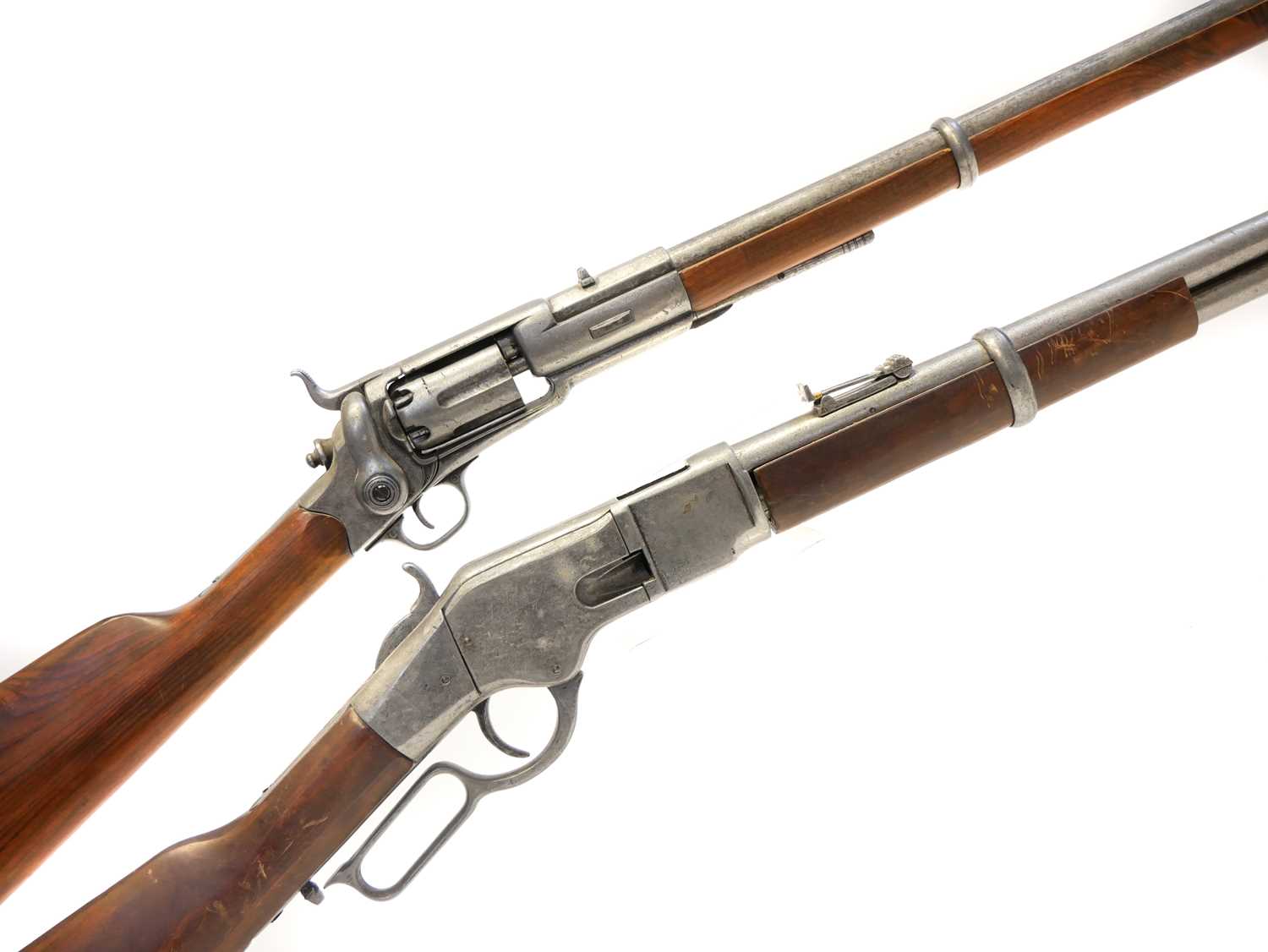 Lot 371 - Two Denix replica rifles