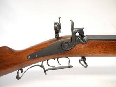 Lot 423 - Pedersoli Tron .45 percussion target rifle LICENCE REQUIRED