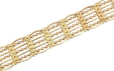 Lot 27 - A 9ct gold bracelet