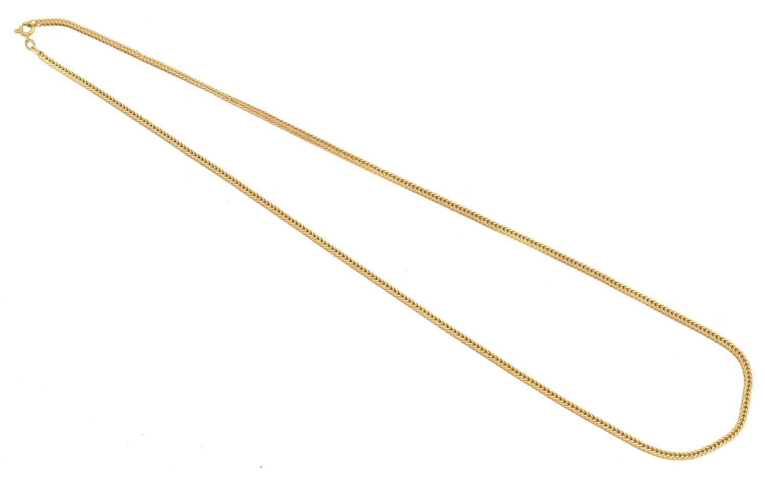 Lot 95 - An 18ct gold chain necklace
