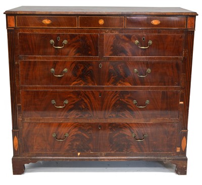 Lot 430 - Early 19th-century mahogany chest of drawers