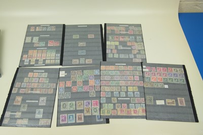 Lot 258 - European stamp collection in old Schaubek album binder and on stock leaves
