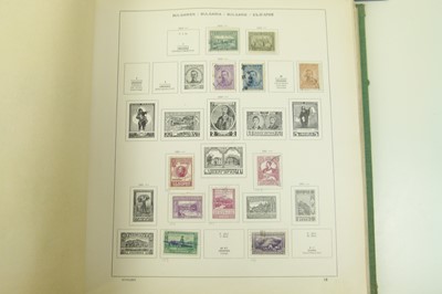 Lot 258 - European stamp collection in old Schaubek album binder and on stock leaves