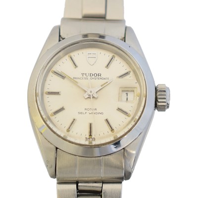 Lot 198 - A stainless steel Tudor Princess Oysterdate watch