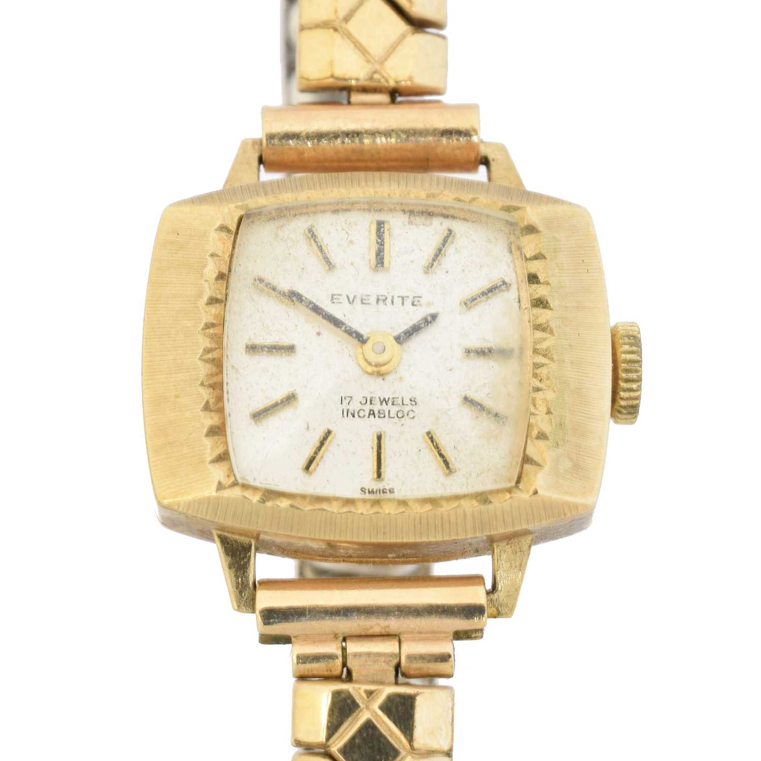 Lot 97 - A 9ct gold cased 'Everite' watch