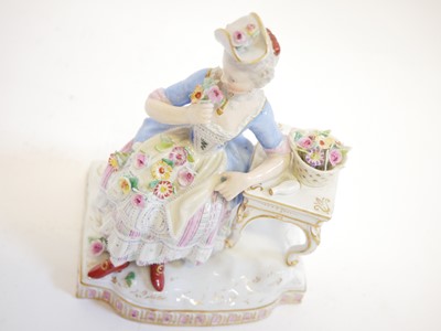 Lot 229 - A Meissen figure of smell from a set of the five senses