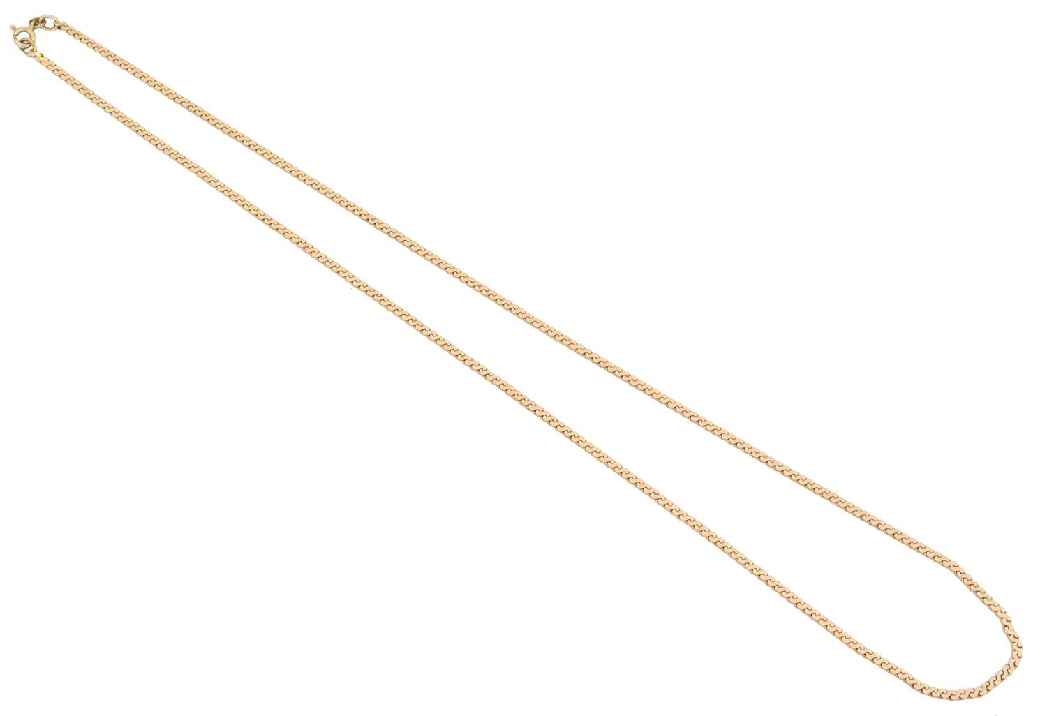 Lot 93 - A 9ct gold chain necklace