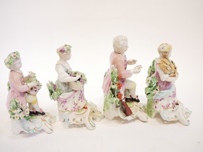 Lot 222 - Two pairs of Derby figures