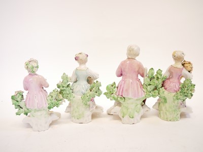 Lot 222 - Two pairs of Derby figures