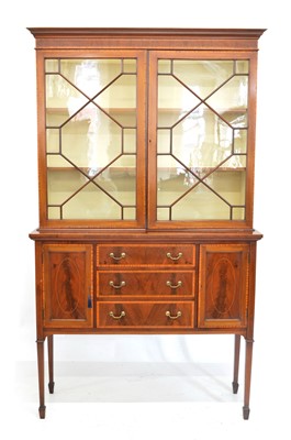 Lot 274 - Edwardian mahogany display cabinet