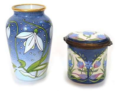 Lot 127 - Two pieces of Moorcroft enamels