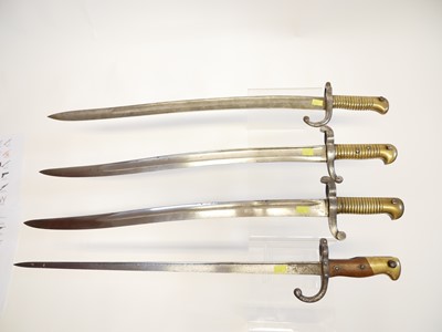 Lot 256 - Four French bayonets