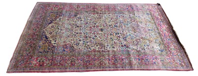 Lot 444 - Late 19th-century Isfahan prayer rug