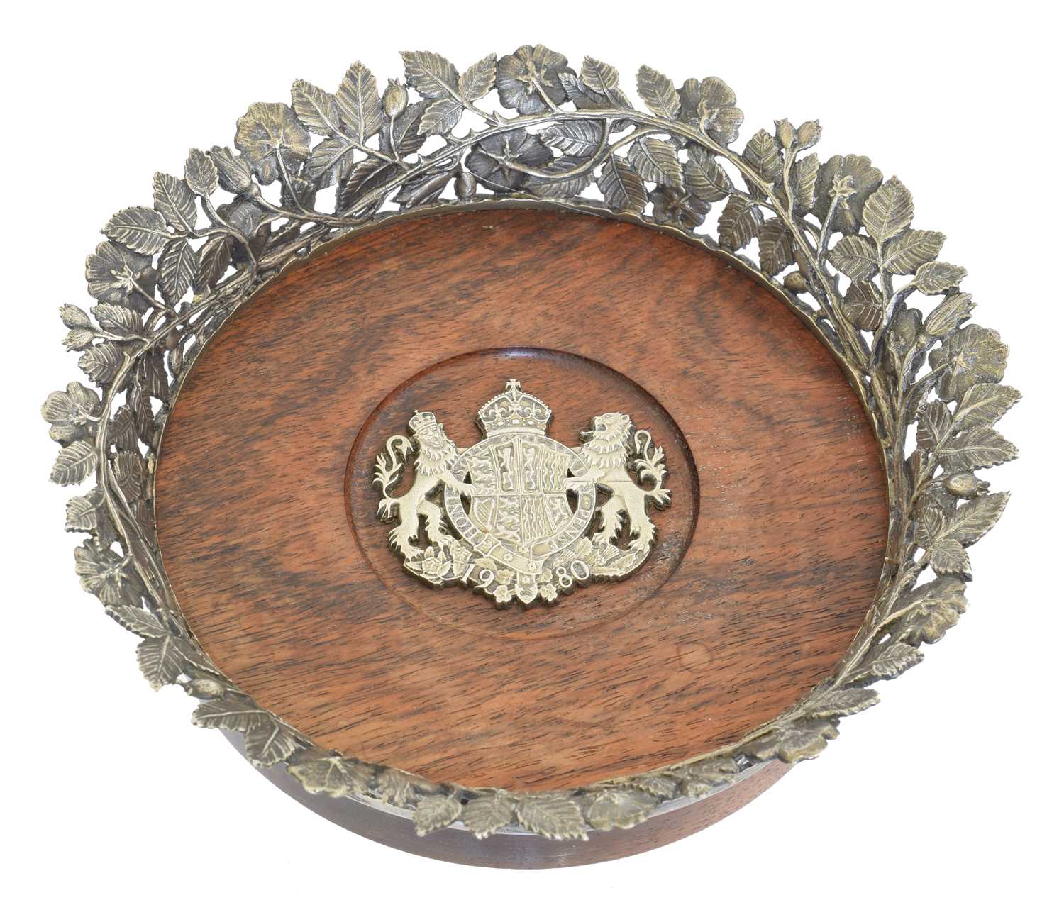 Lot 141 - An Elizabeth II silver commemorative wine coaster