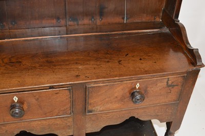 Lot 333 - Mid 18th century oak dresser