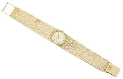 Lot 182 - A 9ct gold ladies Omega watch
